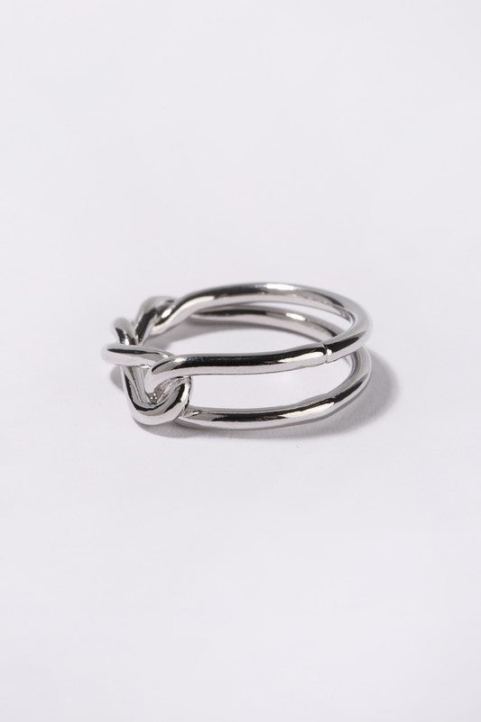 Twisted ring - silver - SELFTRITSS   