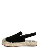 Affie Suede Slingback Strap Espadrilles - SELFTRITSS  