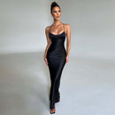 Hip Wrap Long Dress Slim Backless Waist - SELFTRITSS   