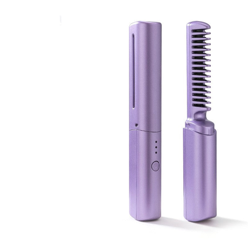 Professional Wireless Hair Straightener Curler Comb Fast - SELFTRITSS