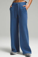 Drawstring Wide Leg Active Pants - SELFTRITSS   