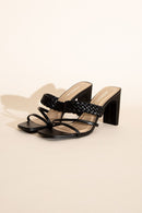 Braided Strap Sandal Heels - SELFTRITSS   