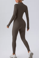 Half Zip Mock Neck Active Jumpsuit - SELFTRITSS