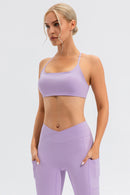 Crisscross Spaghetti Strap Active Cami - SELFTRITSS   