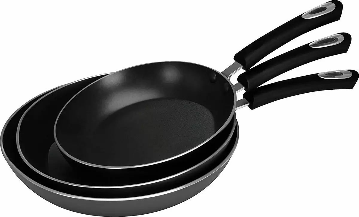 3 Piece Nonstick Frying Pan Induction Bottom 8" 9.5" 11 inch Set