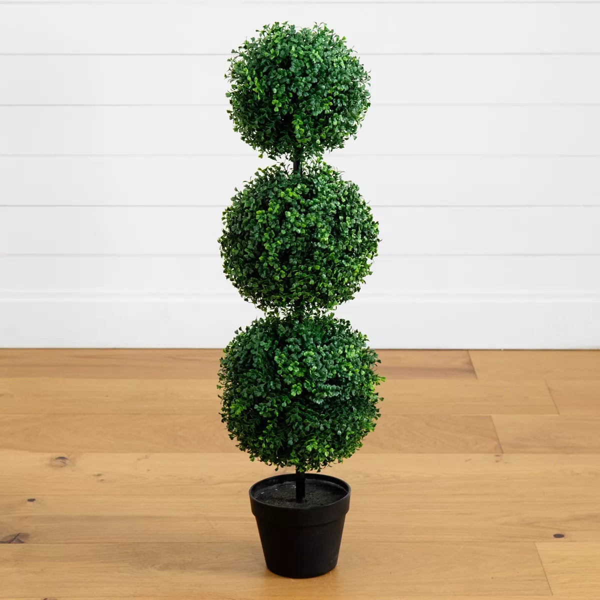 3' Topiary Boxwood Triple Ball Artificial Tree