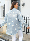Star Denim Jacket with Pockets - SELFTRITSS