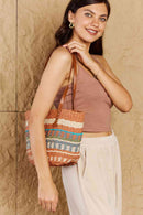 Fame By The Sand Straw Braided Striped Tote Bag - SELFTRITSS