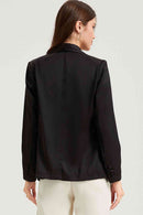 Long Sleeve Lapel Collar Blazer - SELFTRITSS   