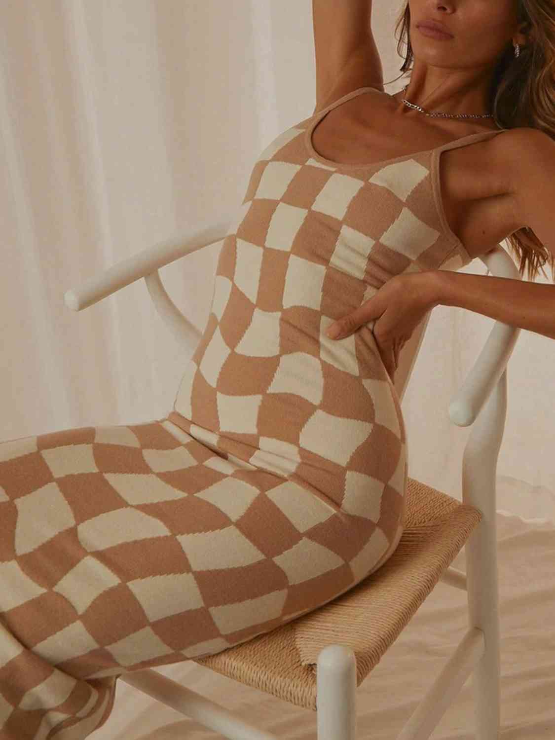 Spaghetti Strap Maxi Sweater Dress - SELFTRITSS