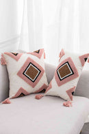 Geometric Graphic Tassel Decorative Throw Pillow Case - SELFTRITSS   