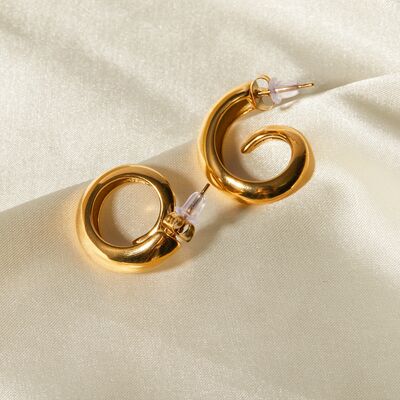 18K Gold-Plated Stainless Steel Earrings - SELFTRITSS