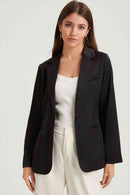 Long Sleeve Lapel Collar Blazer - SELFTRITSS   