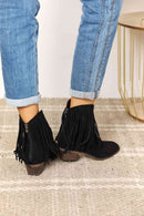 Legend Women's Fringe Cowboy Western Ankle Boots - SELFTRITSS