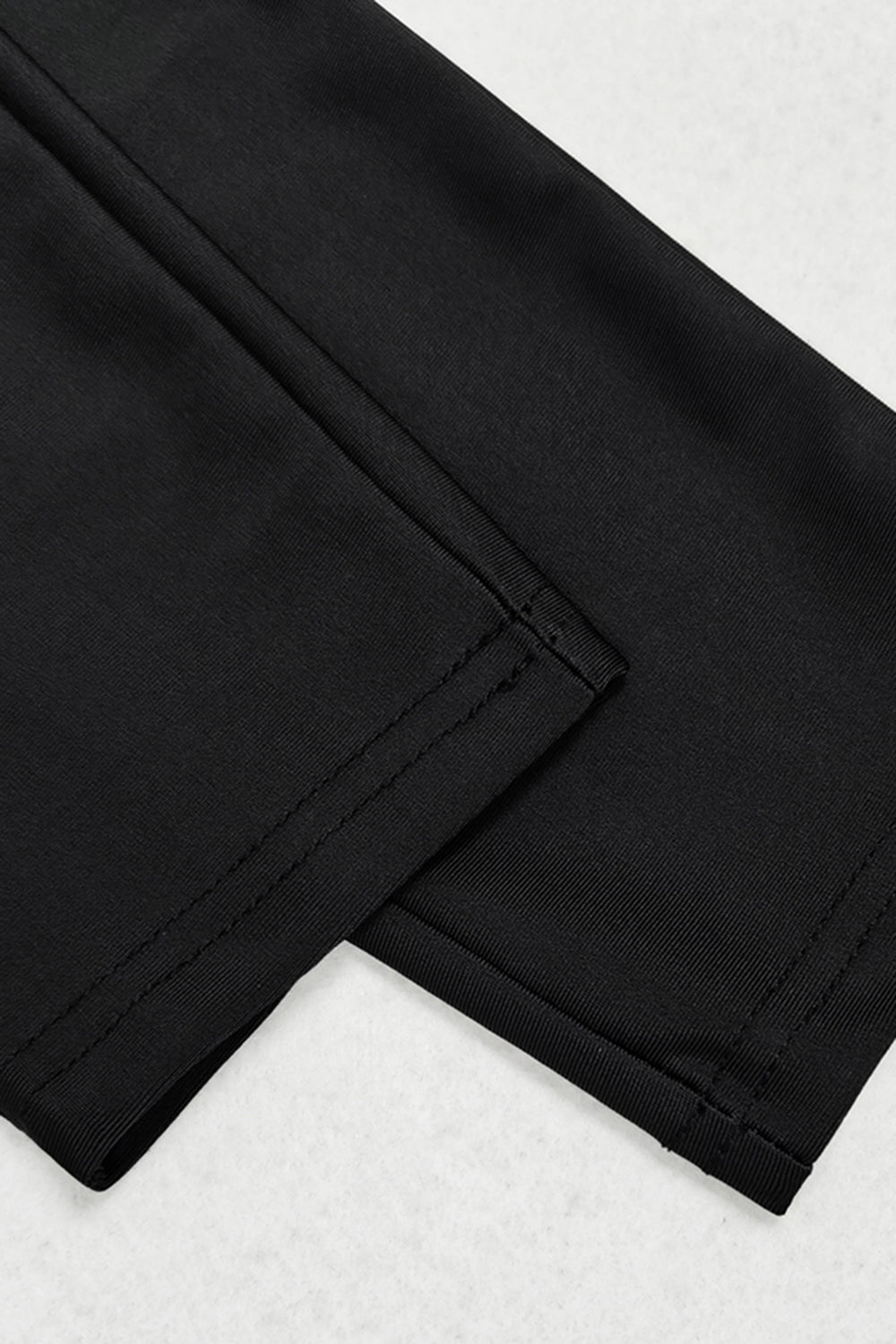 Cap, Drawstring Printed Long Sleeve Dress and Pants Swim Set - SELFTRITSS