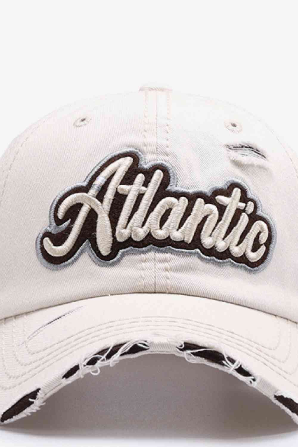 ATLANTIC Graphic Distressed Baseball Cap - SELFTRITSS