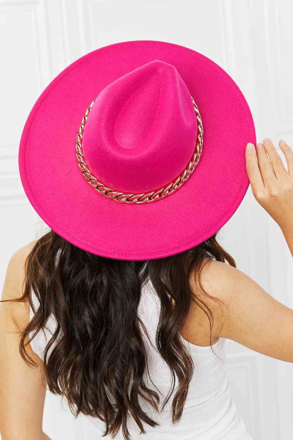 Fame Keep Your Promise Fedora Hat in Pink - SELFTRITSS   