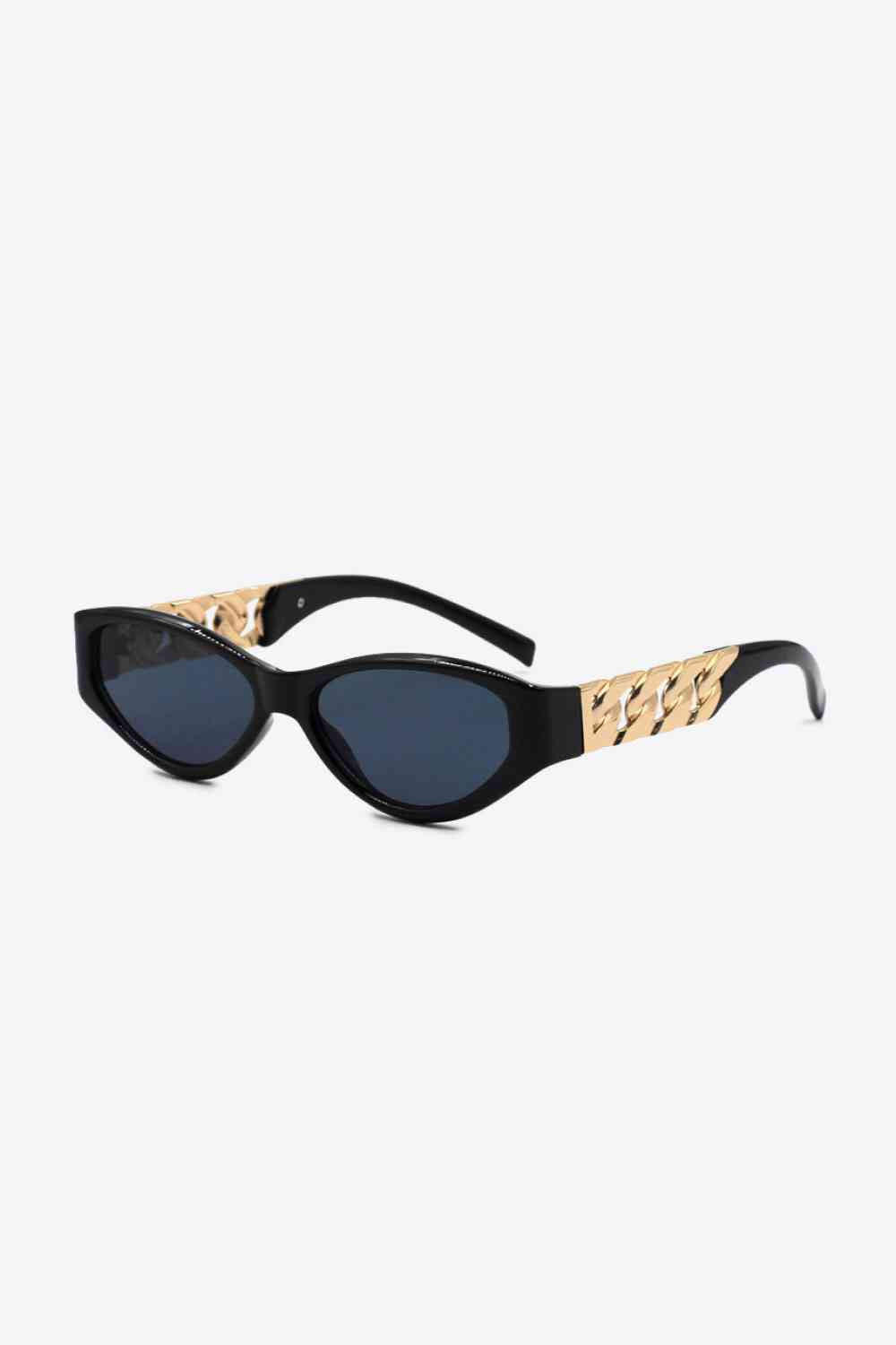 Chain Detail Temple Cat Eye Sunglasses - SELFTRITSS