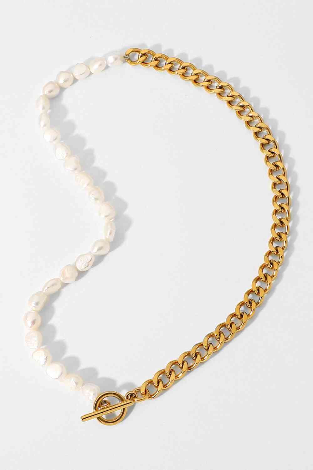 Dream Life Pearl Chunky Chain Necklace - SELFTRITSS