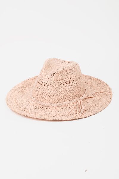 Fame Braided Rope Straw Hat - SELFTRITSS