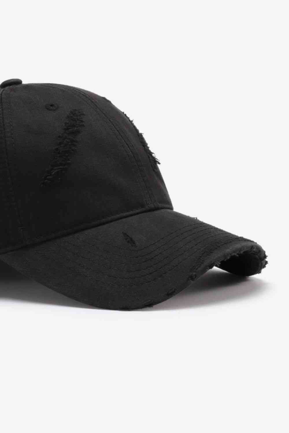 Distressed Adjustable Baseball Cap - SELFTRITSS