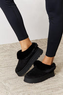 Legend Footwear Furry Chunky Platform Ankle Boots - SELFTRITSS