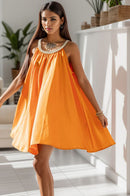 Round Neck Sleeveless Mini Dress - SELFTRITSS