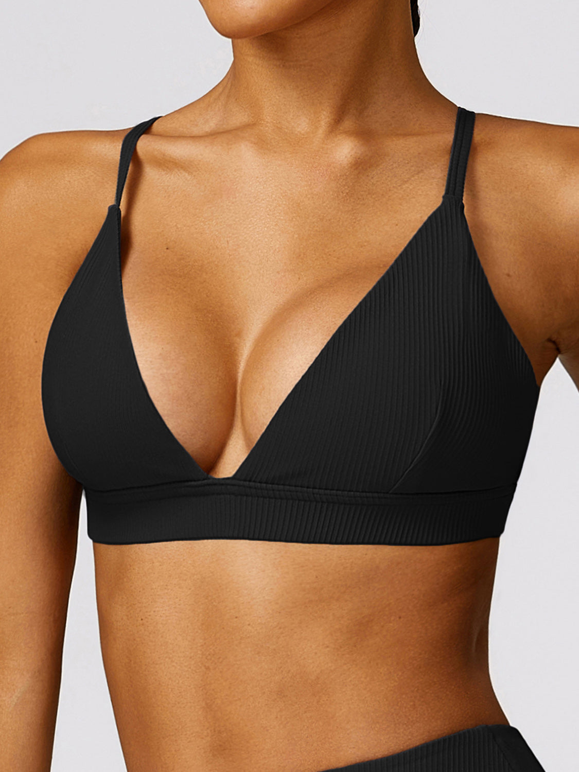 Spaghetti Strap Active Bra - SELFTRITSS   