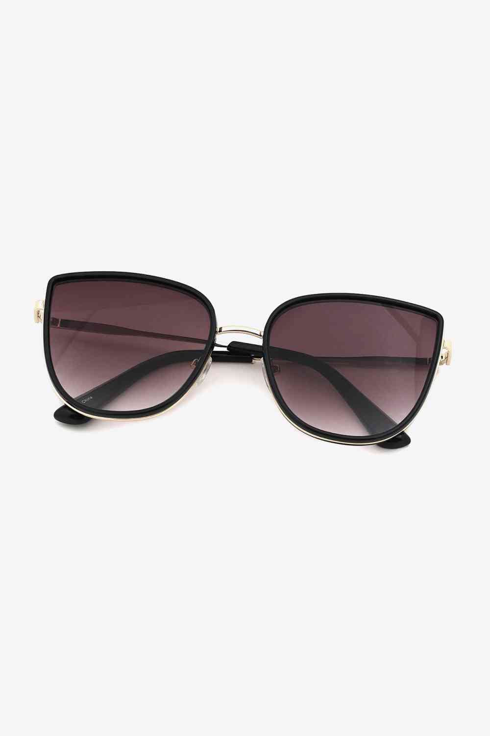 Full Rim Metal-Plastic Hybrid Frame Sunglasses - SELFTRITSS