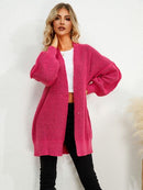 Open Front Dropped Shoulder Cardigan - SELFTRITSS