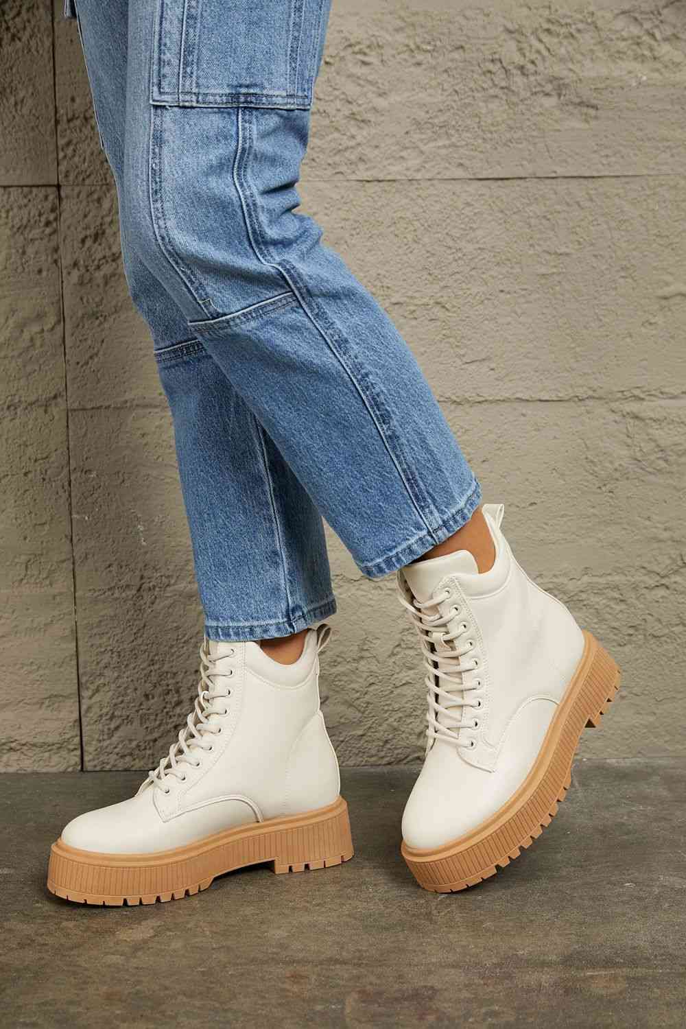 East Lion Corp Platform Combat Boots - SELFTRITSS