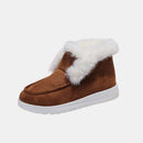 Furry Suede Snow Boots - SELFTRITSS