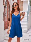 Spaghetti Strap Romper with Pockets - SELFTRITSS