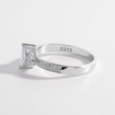 925 Sterling Silver Inlaid Zircon Ring - SELFTRITSS