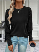 Round Neck Long Sleeve T-Shirt - SELFTRITSS   