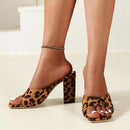 PU Leather Block Heel Pumps - SELFTRITSS