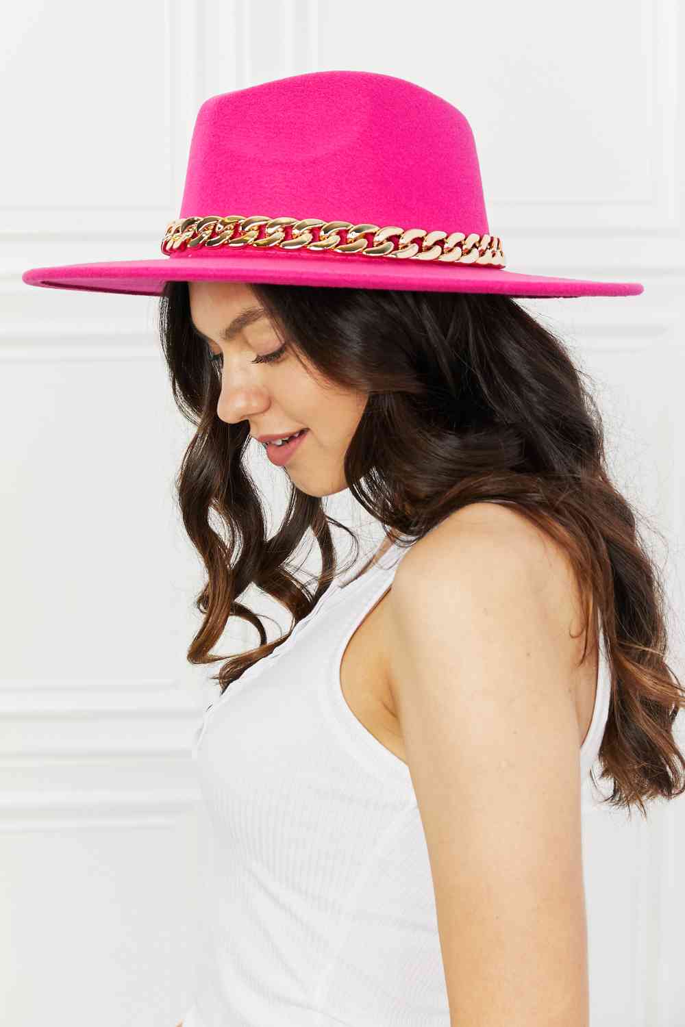 Fame Keep Your Promise Fedora Hat in Pink - SELFTRITSS   