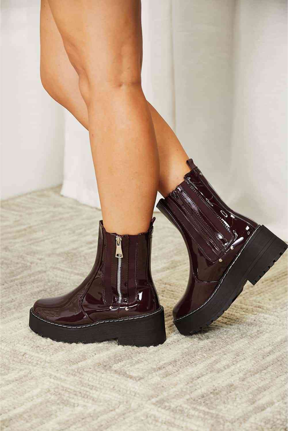 Forever Link Side Zip Platform Boots - SELFTRITSS