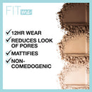 Fit Me Matte Poreless Pressed Face Powder Makeup, Creamy Beige, 0.29 Oz - SELFTRITSS   