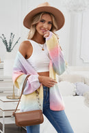 Contrast Balloon Sleeve Dropped Shoulder Cardigan - SELFTRITSS
