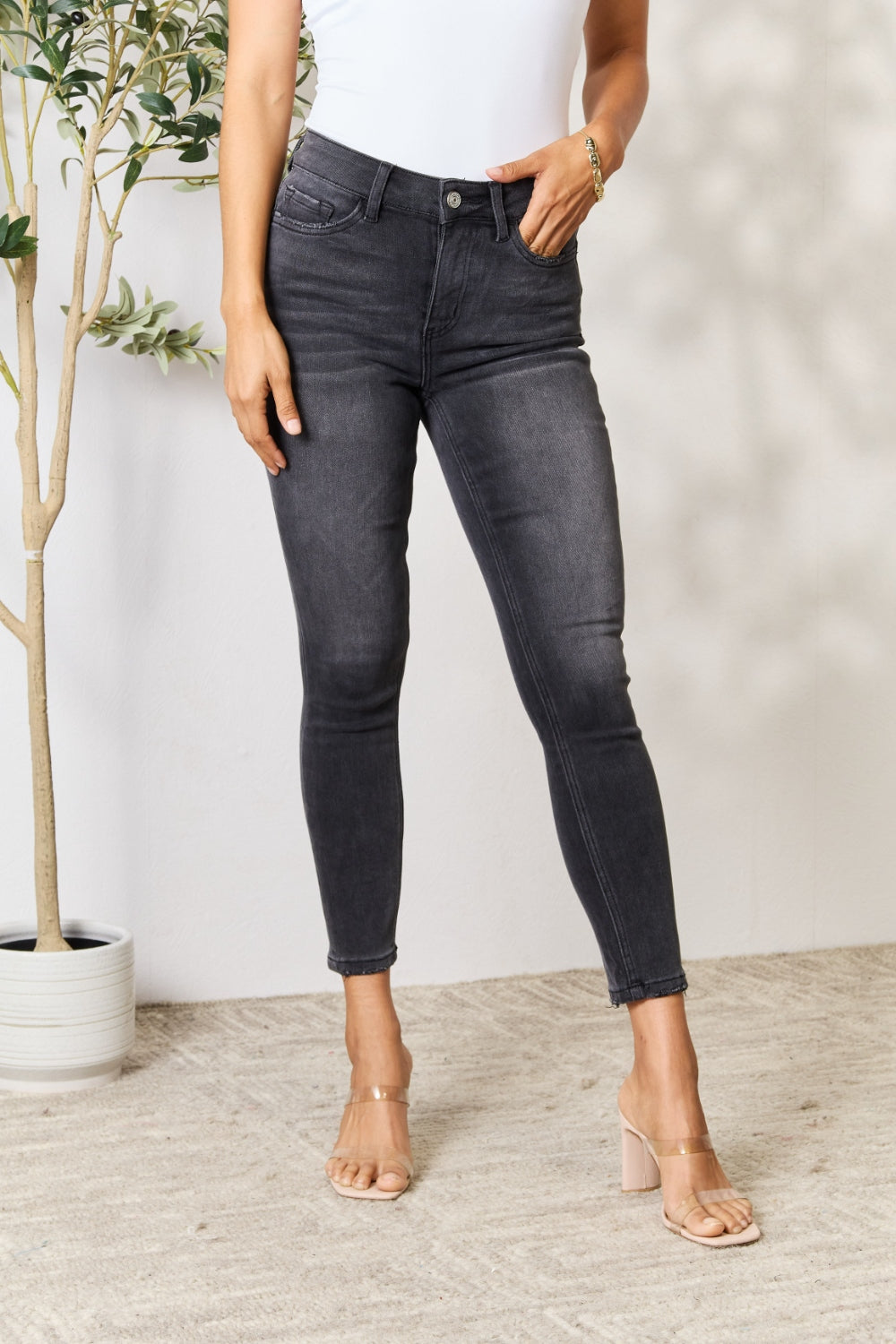 BAYEAS Cropped Skinny Jeans - SELFTRITSS