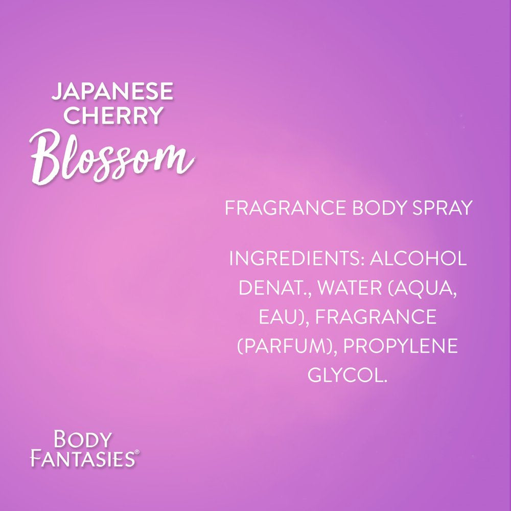 Signature Fragrance Body Spray, Japanese Cherry Blossom, 3.2 Fl Oz