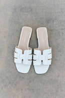 Weeboo Walk It Out Slide Sandals in Icy White - SELFTRITSS