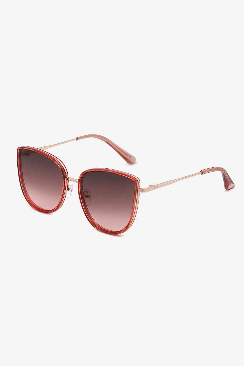 Full Rim Metal-Plastic Hybrid Frame Sunglasses - SELFTRITSS