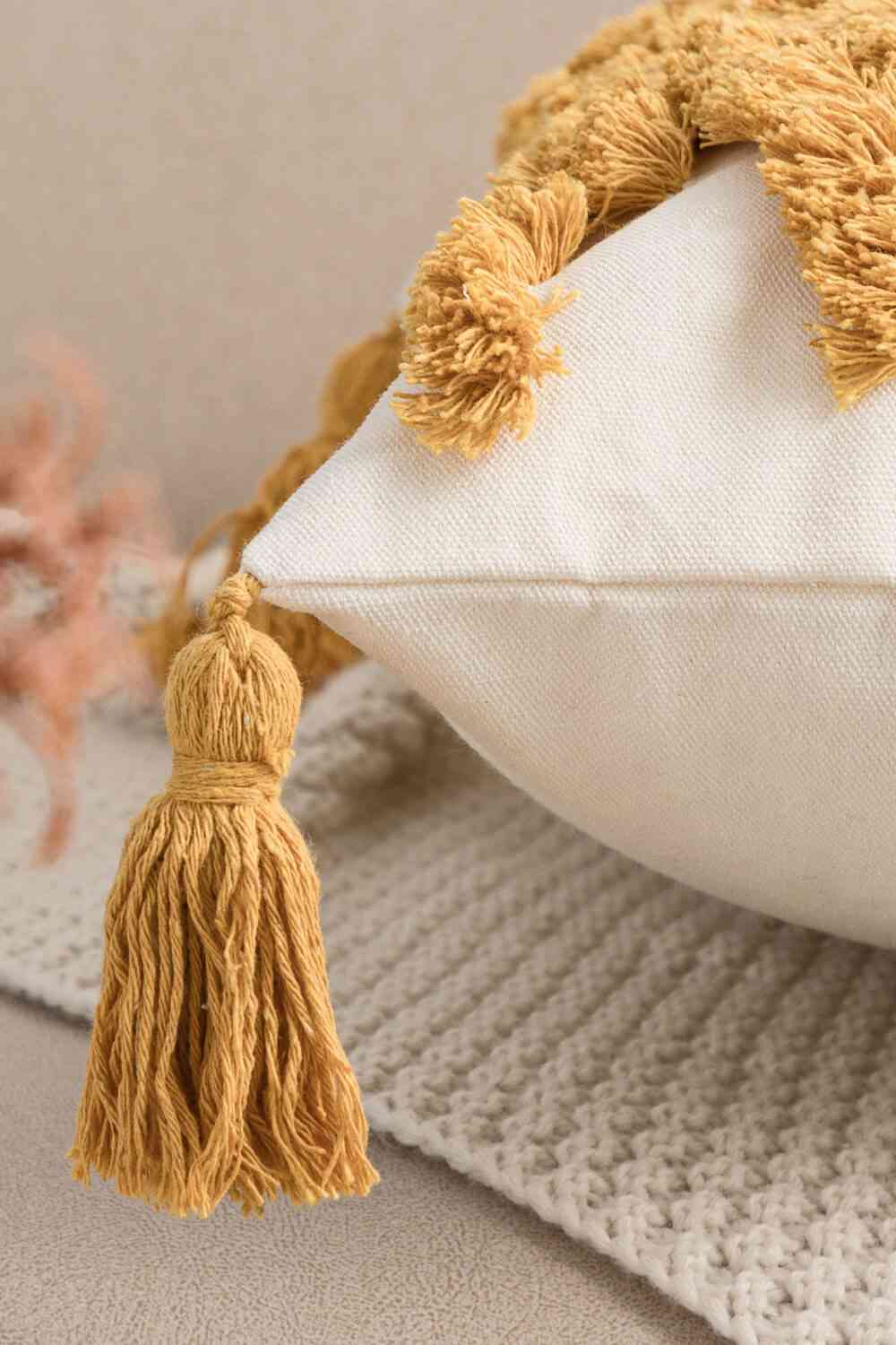 Sun Graphic Tassel Decorative Throw Pillow Case - SELFTRITSS   