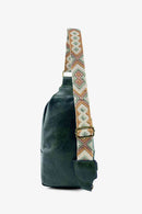 Random Pattern Adjustable Strap PU Leather Sling Bag - SELFTRITSS