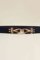 Alloy Buckle Elastic Belt - SELFTRITSS