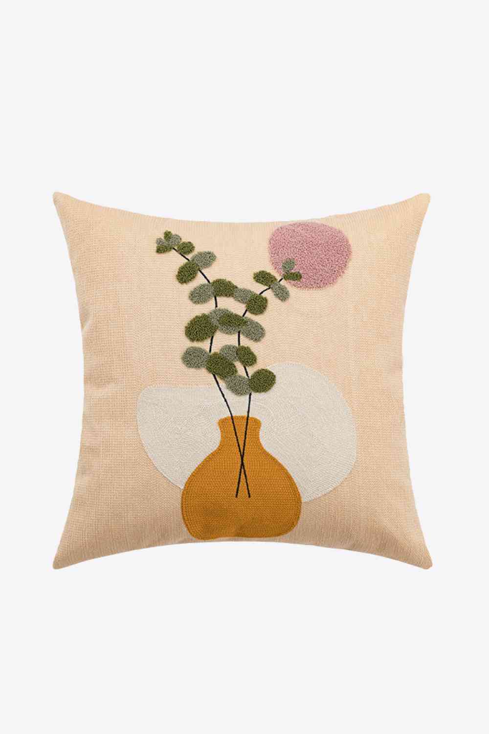 Embroidered Square Decorative Throw Pillow Case - SELFTRITSS   