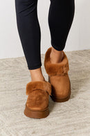 Legend Footwear Furry Chunky Platform Ankle Boots - SELFTRITSS