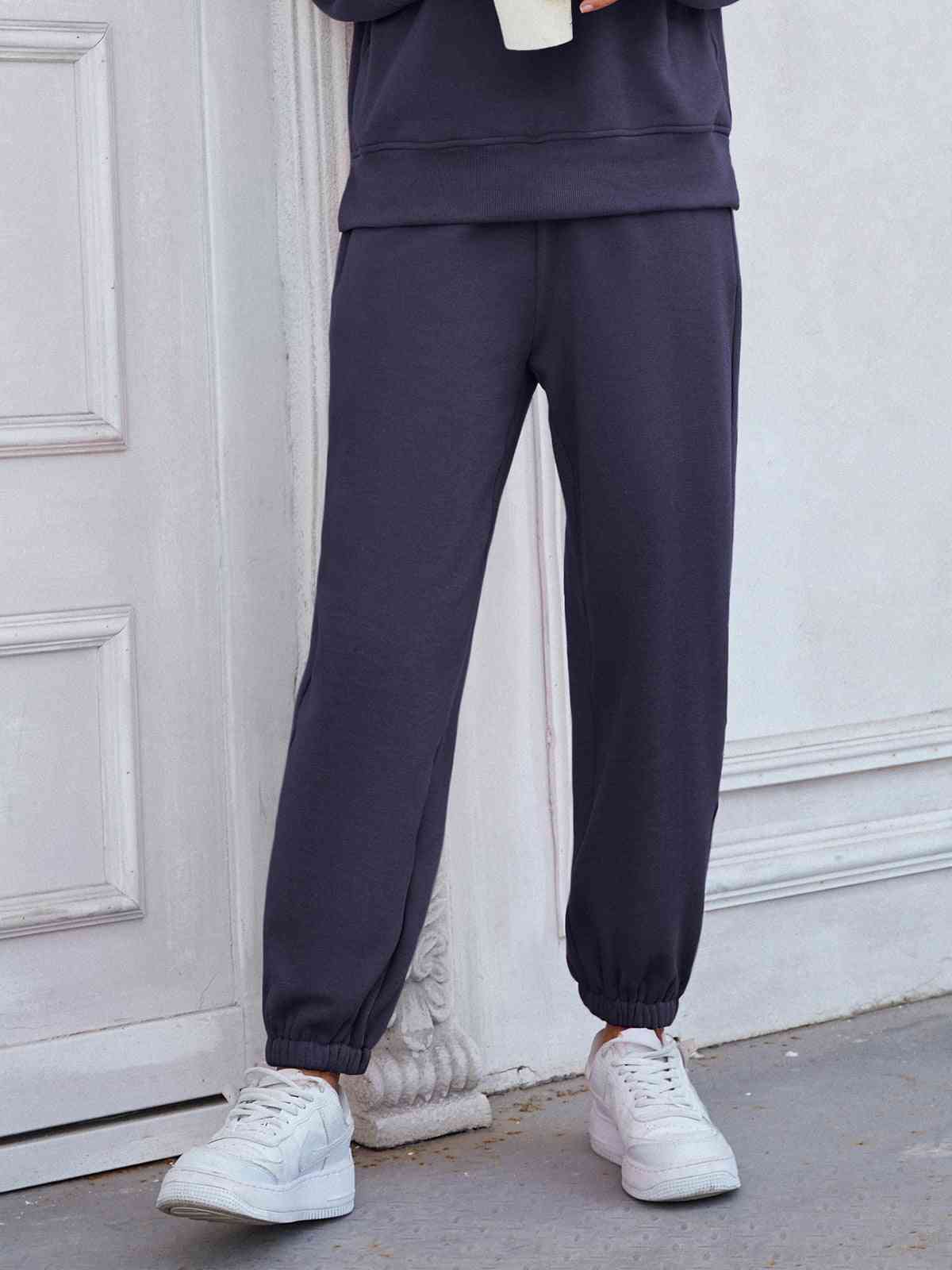 Elastic Waist Joggers with Pockets - SELFTRITSS